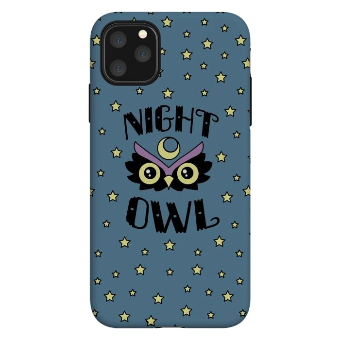 iPhone 11 Pro Max StrongFit Night owl by Laura Nagel