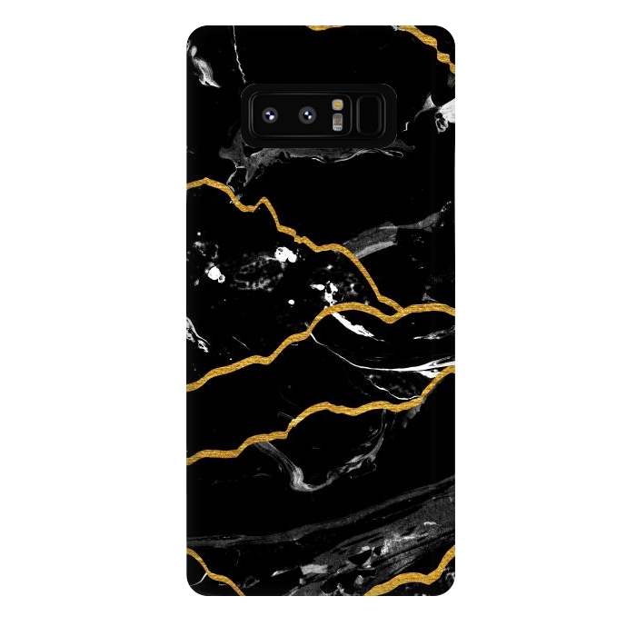 Galaxy Note 8 StrongFit Marble mountains by Julia Badeeva