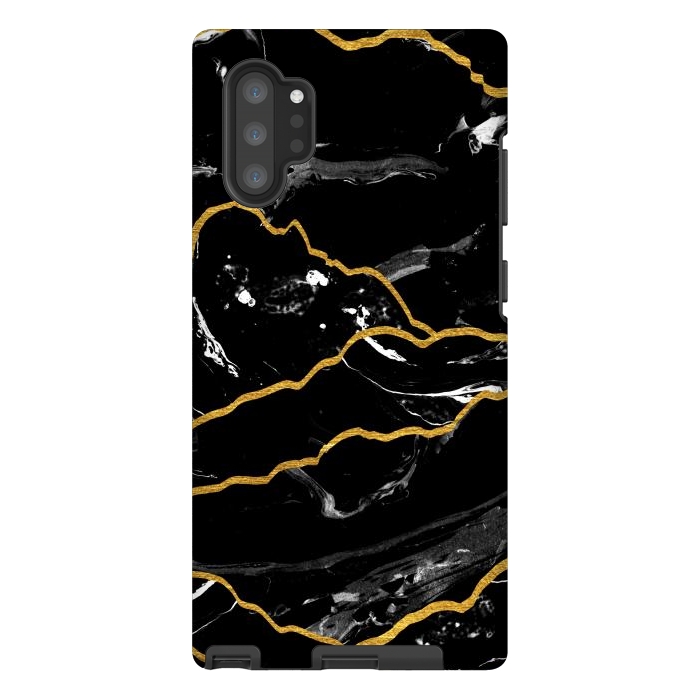 Galaxy Note 10 plus StrongFit Marble mountains by Julia Badeeva