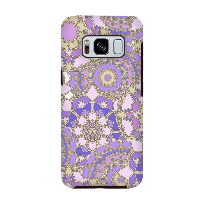 Galaxy S8 StrongFit Purple mosaic by Julia Badeeva