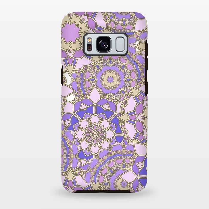 Galaxy S8 plus StrongFit Purple mosaic by Julia Badeeva
