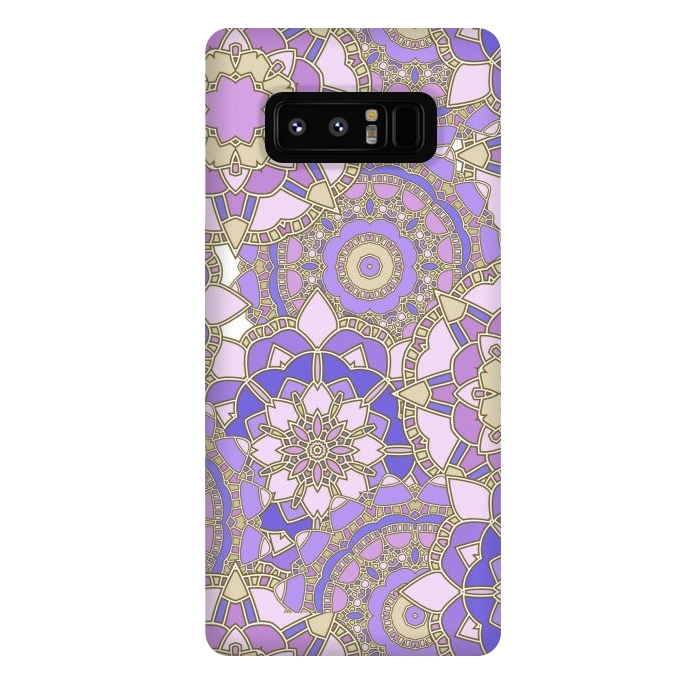Galaxy Note 8 StrongFit Purple mosaic by Julia Badeeva