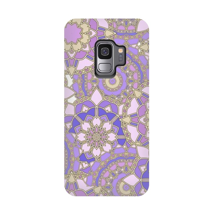 Galaxy S9 StrongFit Purple mosaic by Julia Badeeva