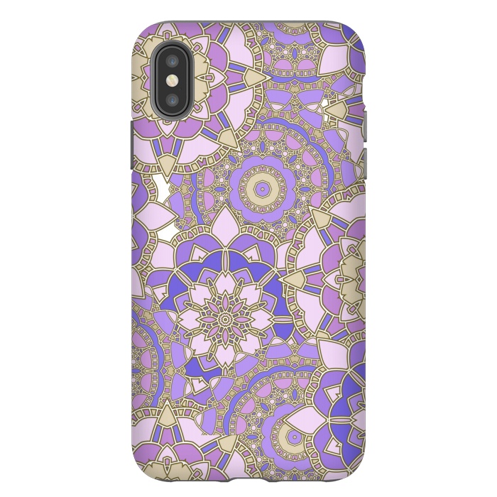 iPhone Xs Max StrongFit Purple mosaic by Julia Badeeva