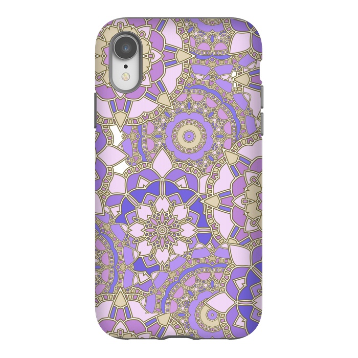 iPhone Xr StrongFit Purple mosaic by Julia Badeeva