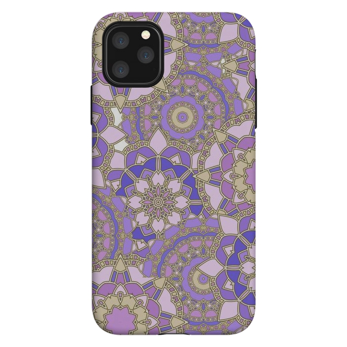 iPhone 11 Pro Max StrongFit Purple mosaic by Julia Badeeva