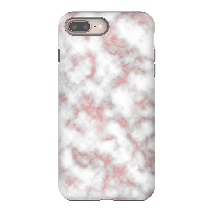 iPhone 7 plus StrongFit Rose Gold Marble Texture by Julie Erin Designs
