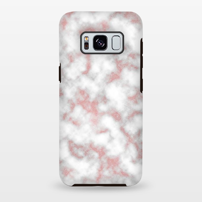 Galaxy S8 plus StrongFit Rose Gold Marble Texture by Julie Erin Designs