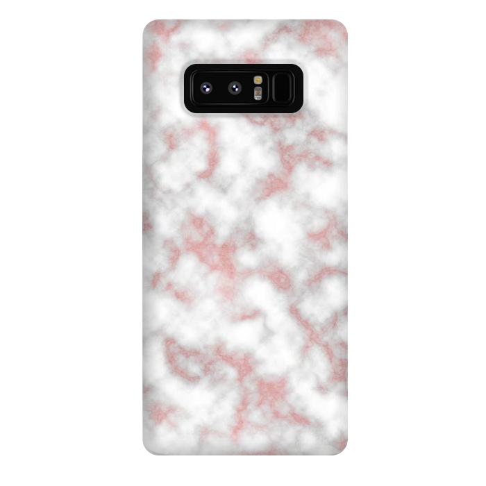 Galaxy Note 8 StrongFit Rose Gold Marble Texture by Julie Erin Designs