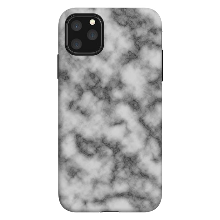 iPhone 11 Pro Max StrongFit Black and White Marble Texture by Julie Erin Designs