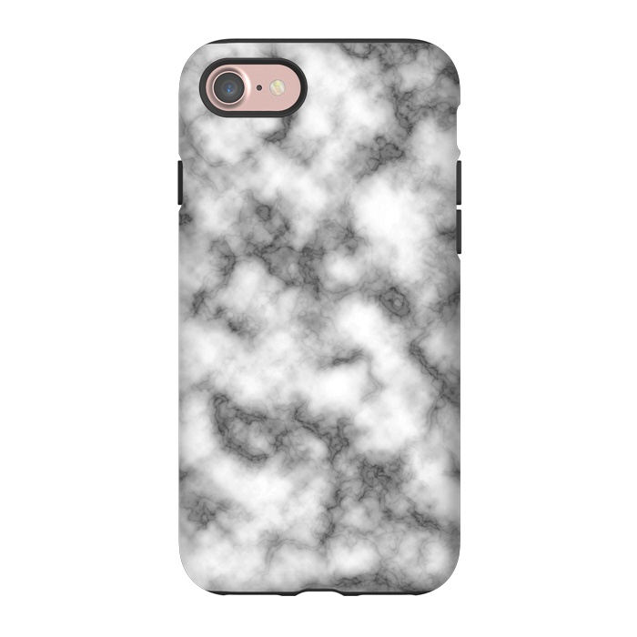 iPhone 7 StrongFit Black and White Marble Texture by Julie Erin Designs