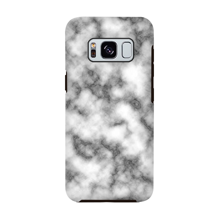Galaxy S8 StrongFit Black and White Marble Texture by Julie Erin Designs