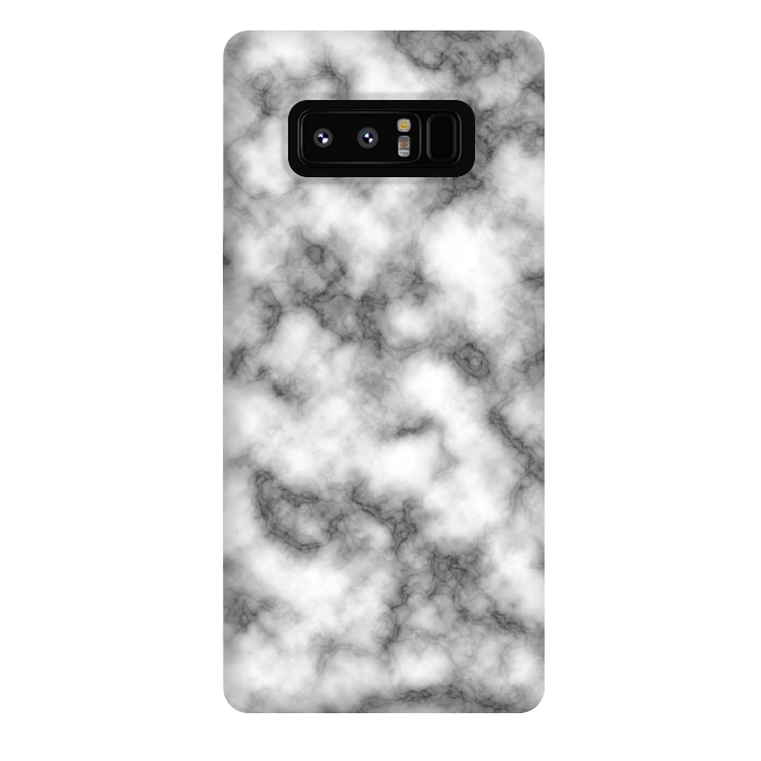 Galaxy Note 8 StrongFit Black and White Marble Texture by Julie Erin Designs