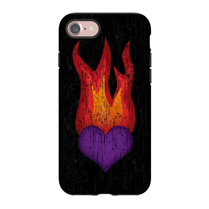 iPhone 7 StrongFit Heart on Fire by Majoih