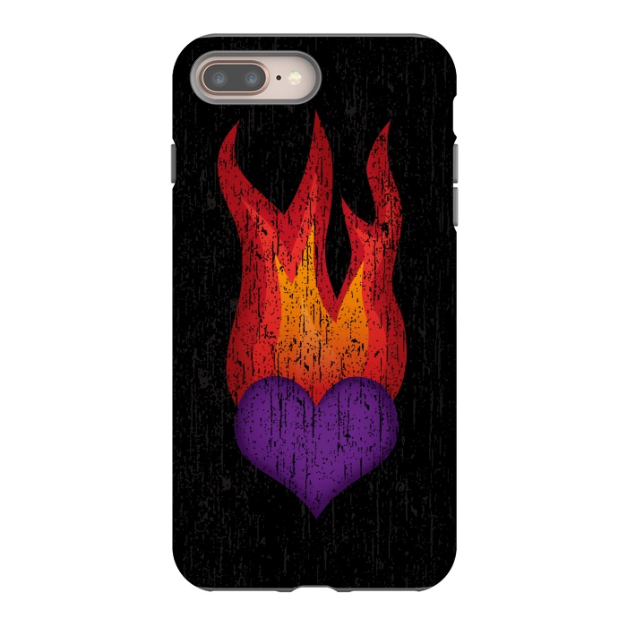 iPhone 7 plus StrongFit Heart on Fire by Majoih