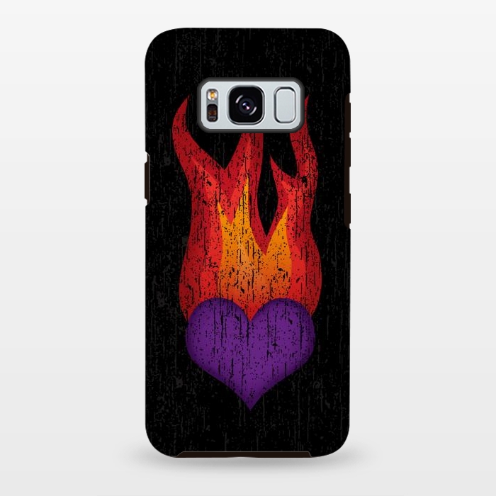 Galaxy S8 plus StrongFit Heart on Fire by Majoih