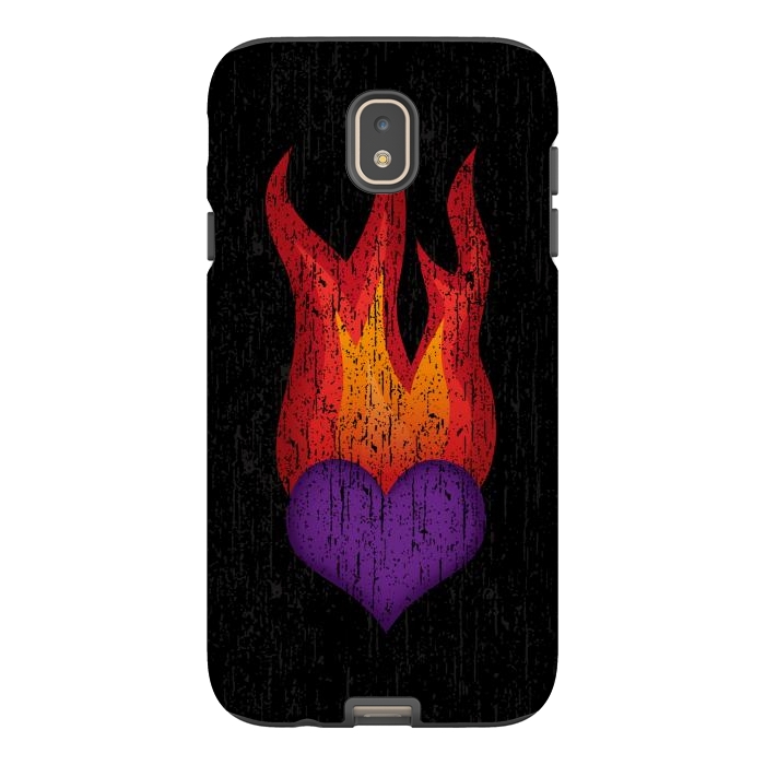 Galaxy J7 StrongFit Heart on Fire by Majoih