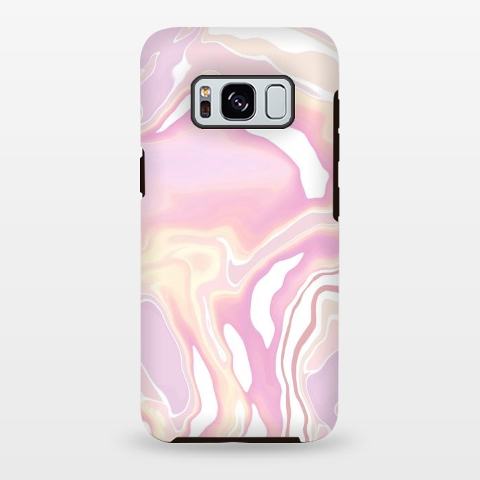 Galaxy S8 plus StrongFit Pink marble art by Jms