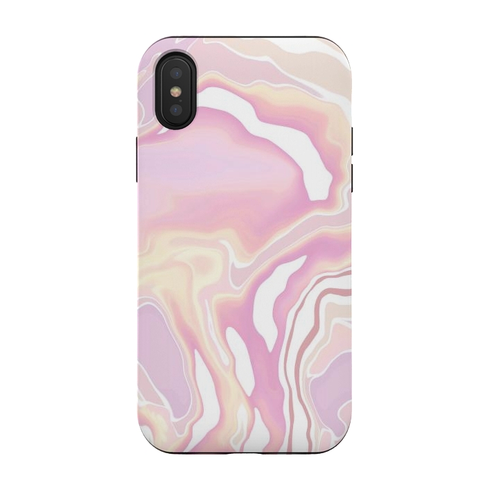 iPhone Xs / X StrongFit Pink marble art by Jms