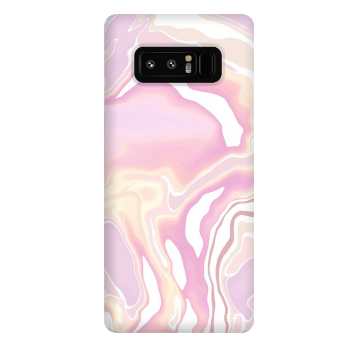 Galaxy Note 8 StrongFit Pink marble art by Jms