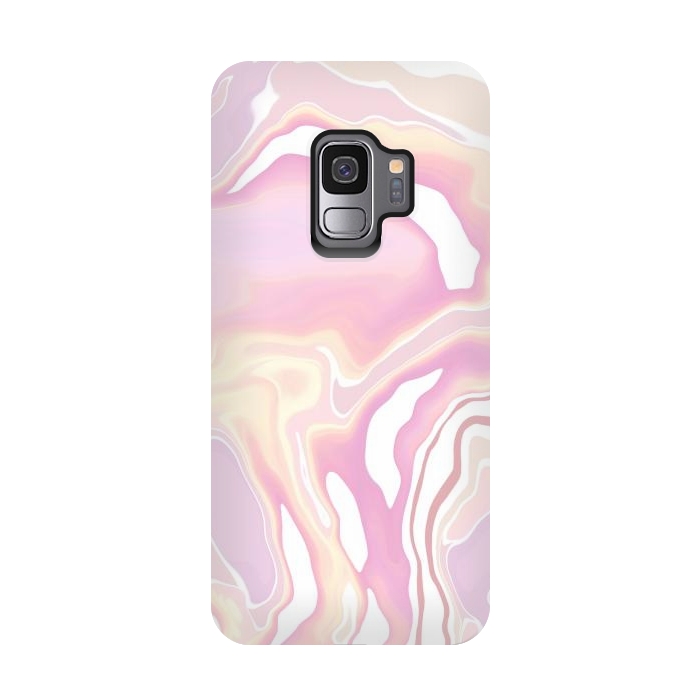Galaxy S9 StrongFit Pink marble art by Jms