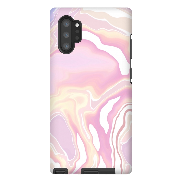 Galaxy Note 10 plus StrongFit Pink marble art by Jms