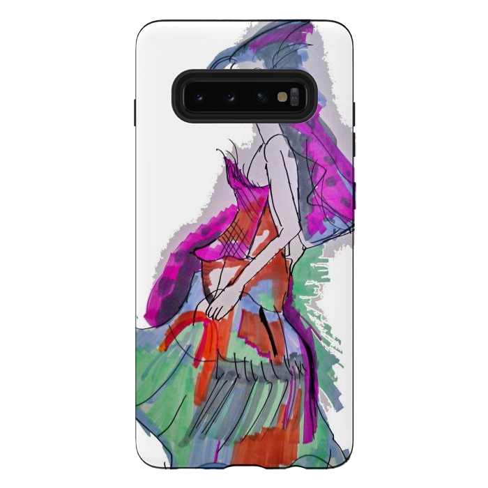 Galaxy S10 plus StrongFit Fashion sketch  by Winston
