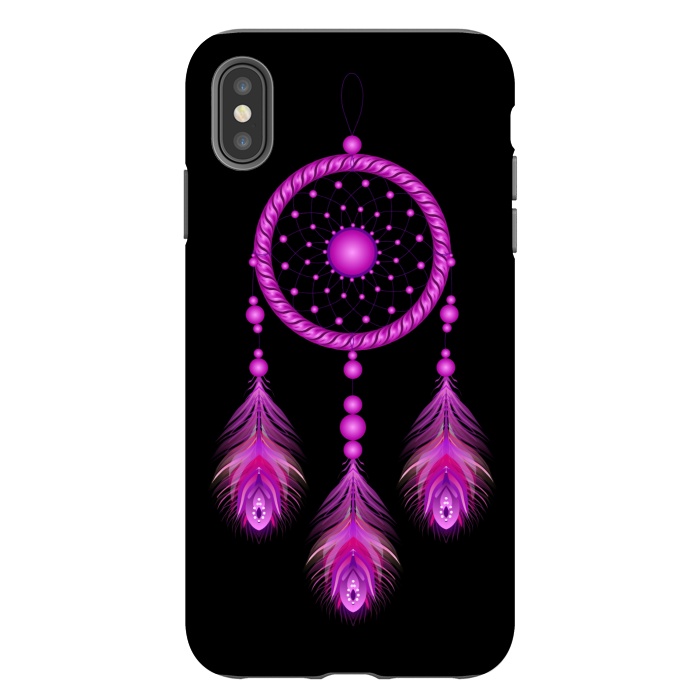 iPhone Xs Max StrongFit Pink dream catcher  by Winston