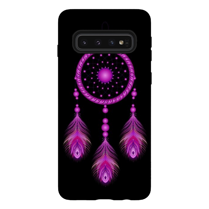 Galaxy S10 StrongFit Pink dream catcher  by Winston