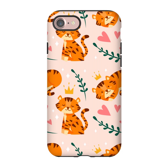 iPhone 7 StrongFit CUTE TIGER PRINT 2  by MALLIKA