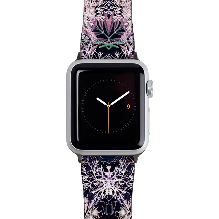 Watch 38mm / 40mm Strap PU leather Vintage wild flowers illustration by Oana 