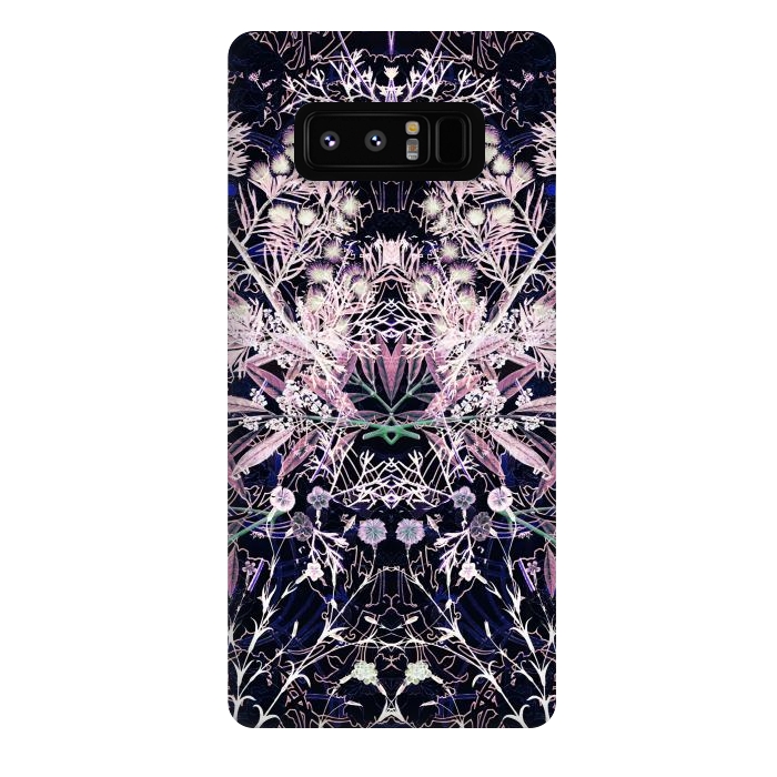 Galaxy Note 8 StrongFit Vintage wild flowers illustration by Oana 