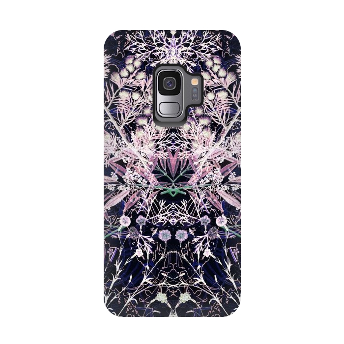 Galaxy S9 StrongFit Vintage wild flowers illustration by Oana 