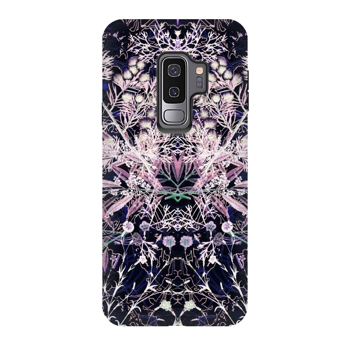 Galaxy S9 plus StrongFit Vintage wild flowers illustration by Oana 
