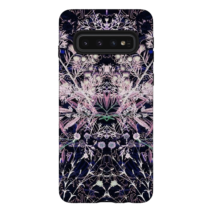 Galaxy S10 StrongFit Vintage wild flowers illustration by Oana 