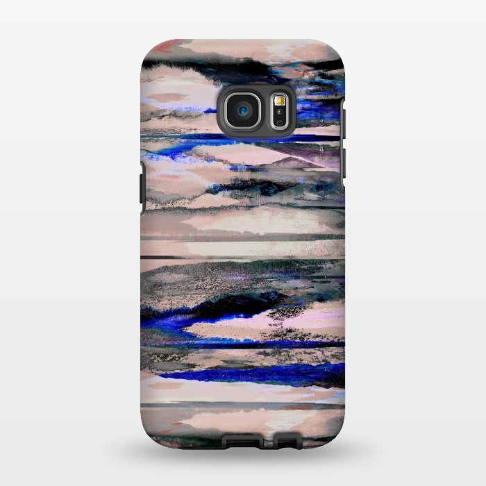 Galaxy S7 EDGE StrongFit Stylised mountain landscape painting by Oana 