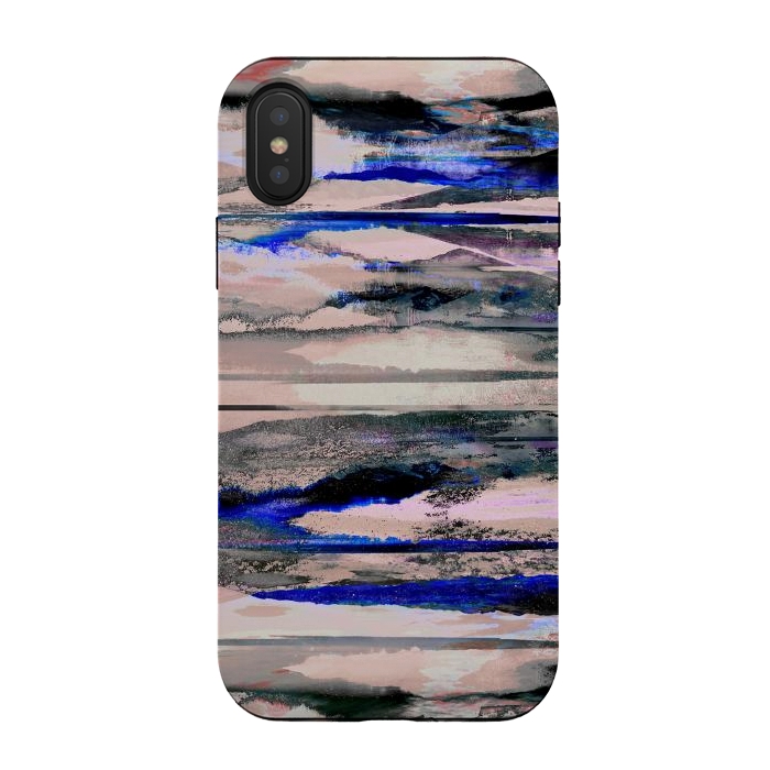 iPhone Xs / X StrongFit Stylised mountain landscape painting by Oana 