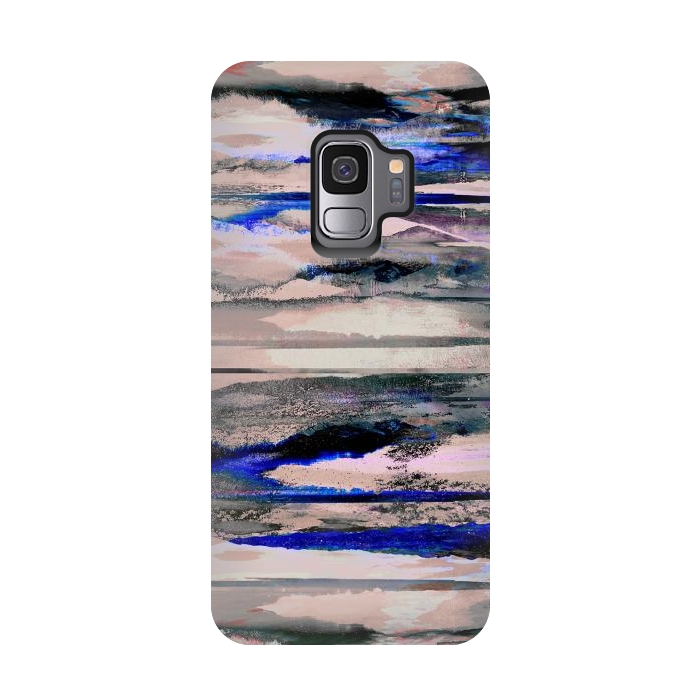 Galaxy S9 StrongFit Stylised mountain landscape painting by Oana 