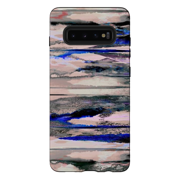 Galaxy S10 plus StrongFit Stylised mountain landscape painting by Oana 