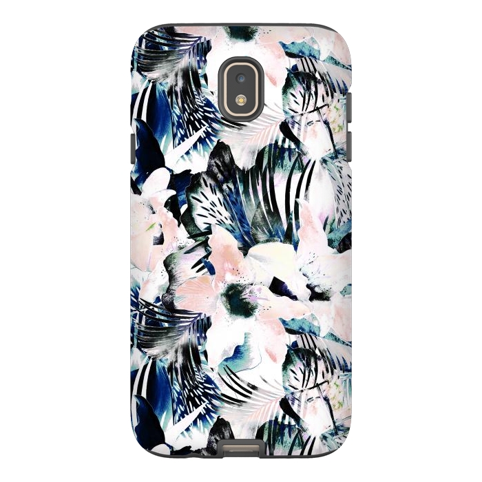 Galaxy J7 StrongFit Jungle leaves and flowers by Oana 