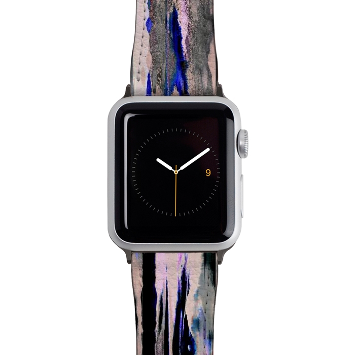 Watch 38mm / 40mm Strap PU leather Mountain landscape brushed painted pattern by Oana 
