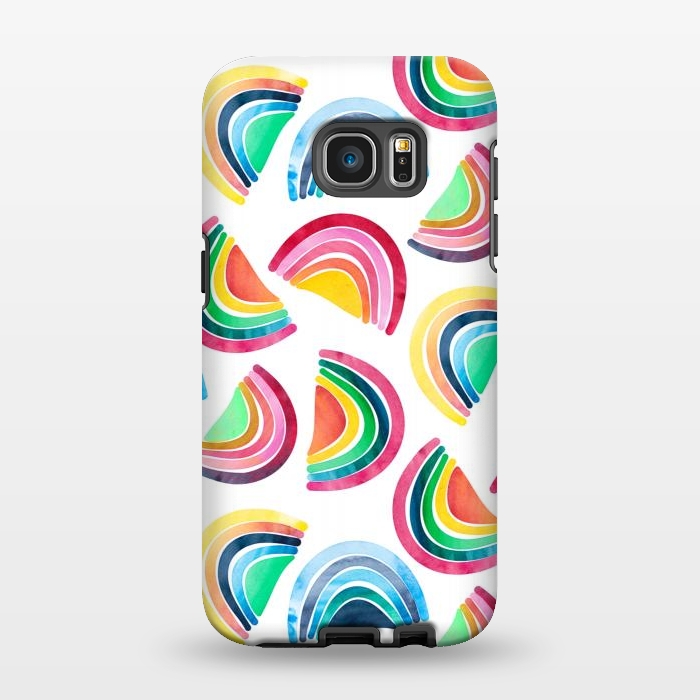 Galaxy S7 EDGE StrongFit Rainbows by gingerlique