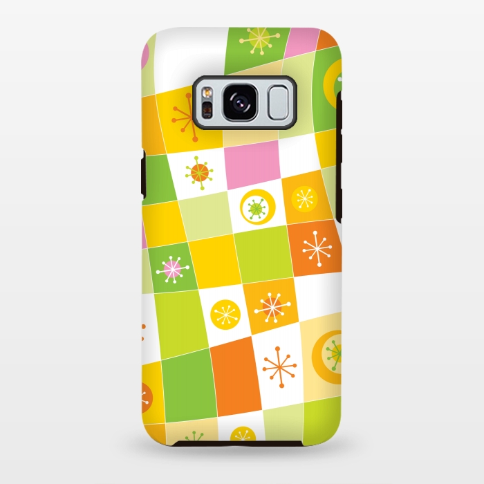 Galaxy S8 plus StrongFit orange yellow ethnic pattern 2 by MALLIKA