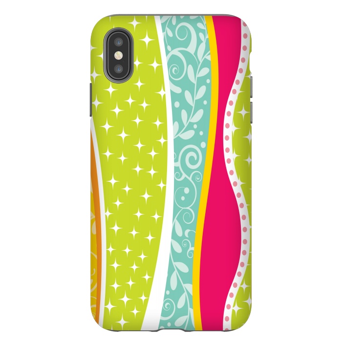 iPhone Xs Max StrongFit ethnic lines pattern by MALLIKA