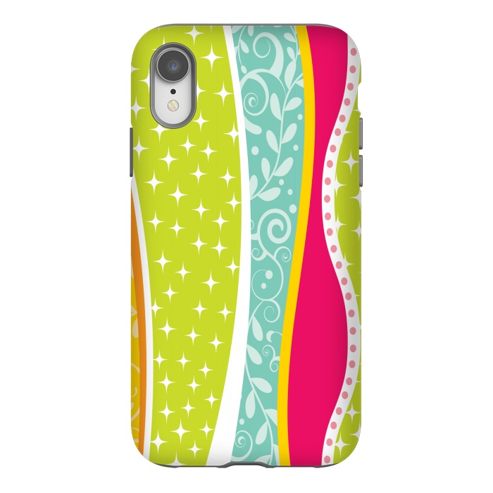 iPhone Xr StrongFit ethnic lines pattern by MALLIKA