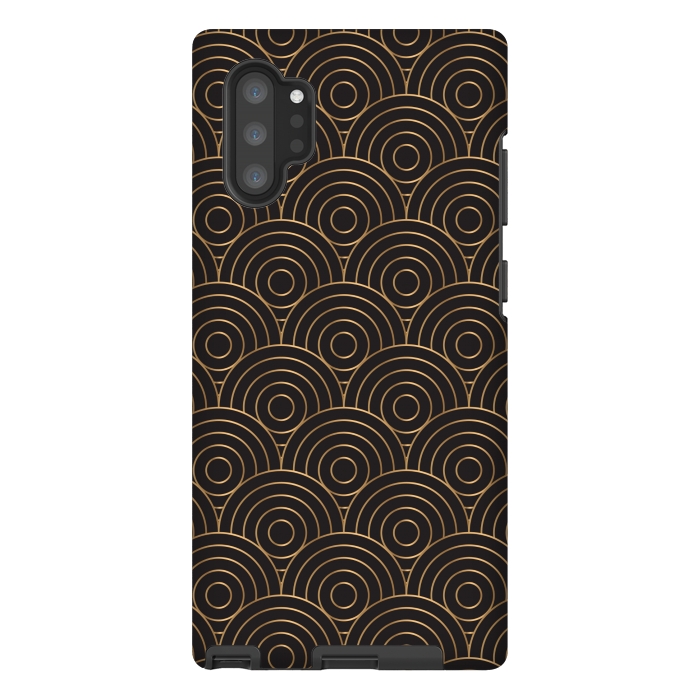 Galaxy Note 10 plus StrongFit golden copper circle pattern by MALLIKA