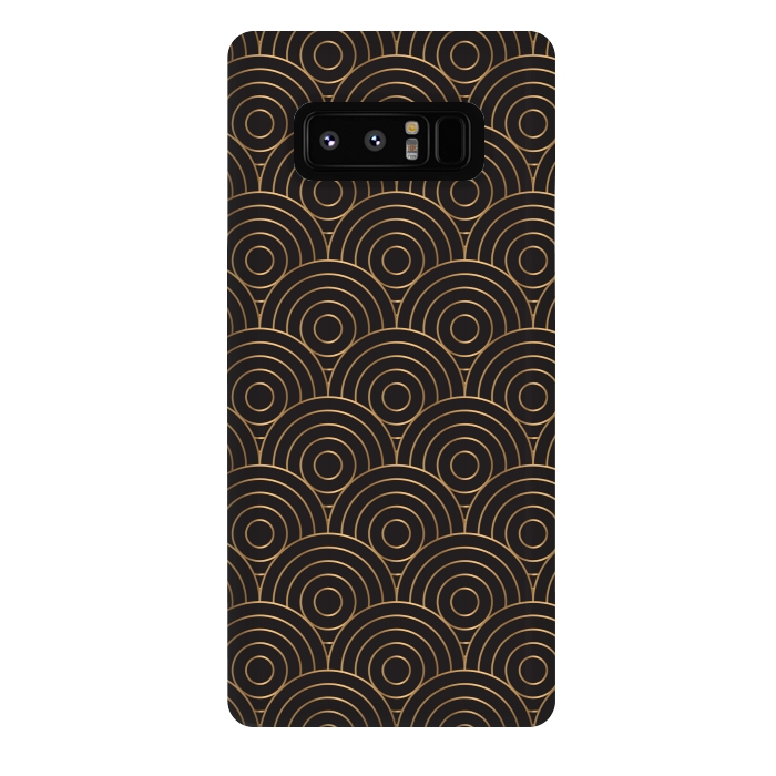 Galaxy Note 8 StrongFit golden copper circle pattern by MALLIKA