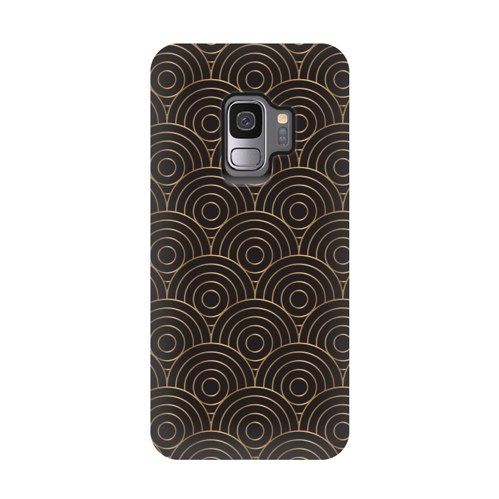 Galaxy S9 StrongFit golden copper circle pattern by MALLIKA