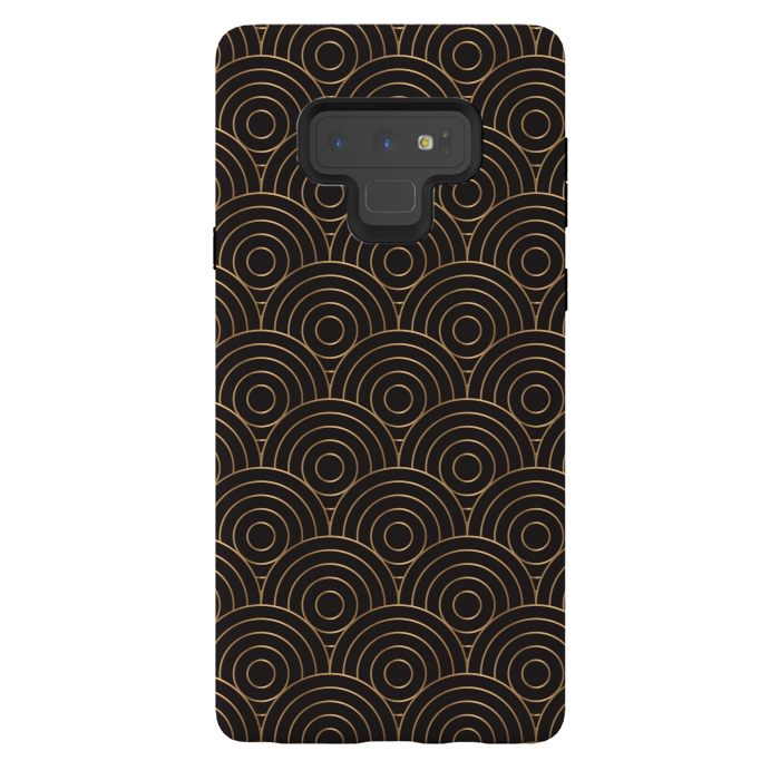 Galaxy Note 9 StrongFit golden copper circle pattern by MALLIKA