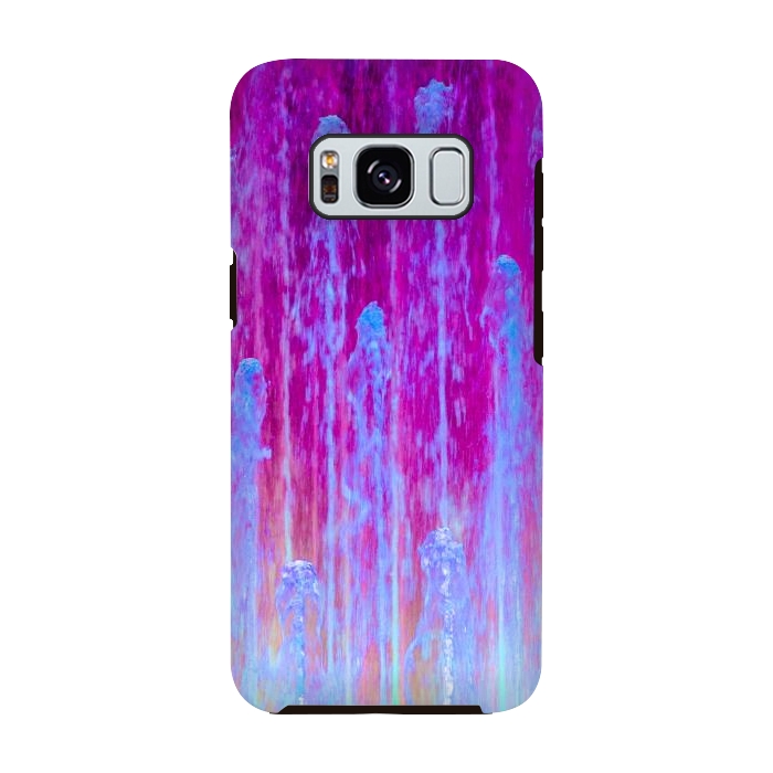 Galaxy S8 StrongFit Pink blue abstract  by Winston